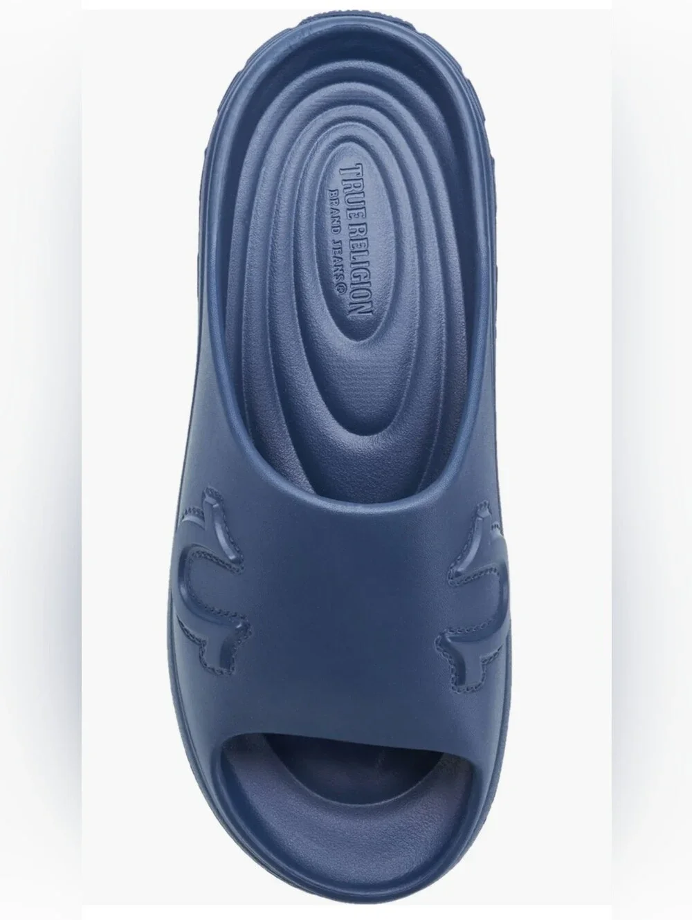 True Religion Tupac Molded Slide ~ Navy Blue | Men's: 9 *NWT